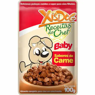 Petisco Cães XisDog Baby Sabores da Carne 100g