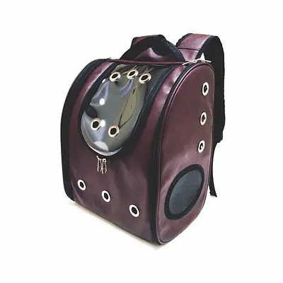 Mochila de Transporte Saks Cães e Gato Especial Marrom