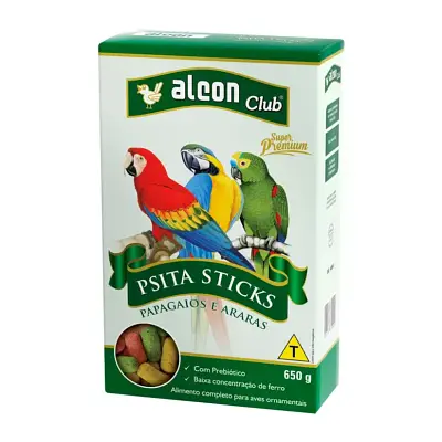 Ração Psita Sticks Alcon Club 650gr