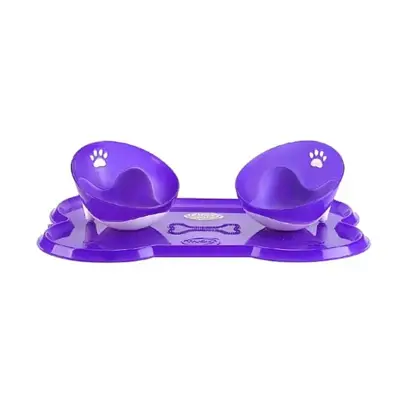 Kit Jogo Americano Osso para Pets Roxo Grande Truqys Pets