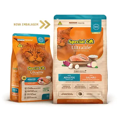 Ração Special Cat Ultralife Adultos Salmão 20kg