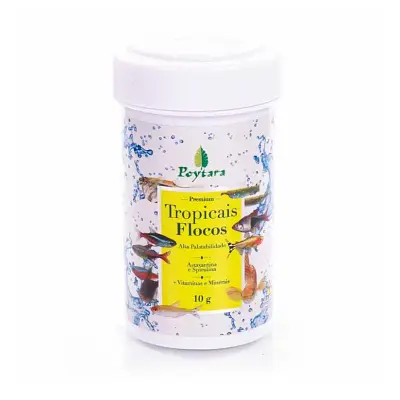 Ração Para Peixes Poytara Tropicais Flocos 30g