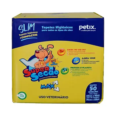 Tapete Higiênico Super Secao Max Slim com 50 Unidades