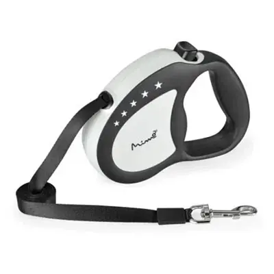Guia Retrátil Cães Mimo Runner Emborrachada Até 12kg Preto