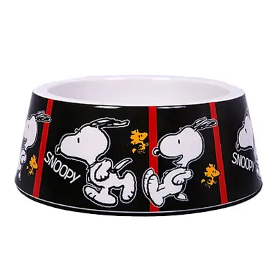 Comedouro Para Cães Melamina Snoopy Filmblack Zooz Pets 450ml