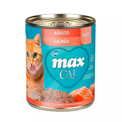 Ração Úmida Total Max Lata Gatos Ad. Salmão 280g