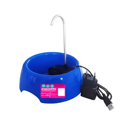 Fonte Bebedouro Mascotito Bivolt Azul 600ml