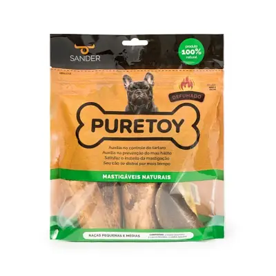 Kit Mastigáveis Defumado Cães Puretoy Raças Pequenas e Médias