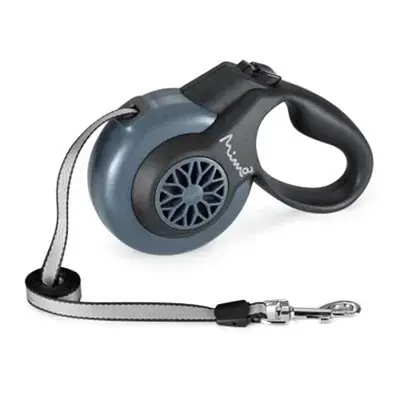 Guia Retrátil Cães Mimo Smart Walk Sist.Abs Emborrachada Até 12kg Preto