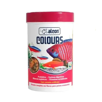 Ração Para Peixes Colours Flocos Alcon 20g