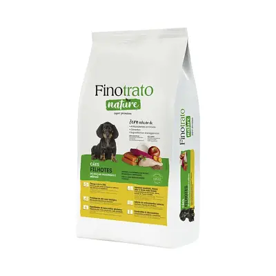 Ração para Cães Finotrato Nature Filhotes Raças Pequenas e Médias 15kg