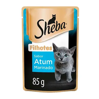 Ração Úmida Sheba Sachê Gatos Adultos Atum Marinado 85g
