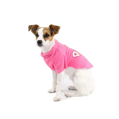 Roupinha Fleece Dog Rosa Pickorruchos Tamanho 02