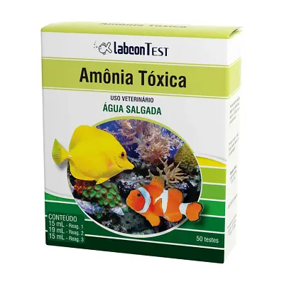 Teste De Amonia Toxica Para Água Salgada Aquário Labcon