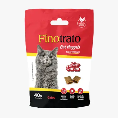Petisco Finotrato Cat Nuggests Carne 40g