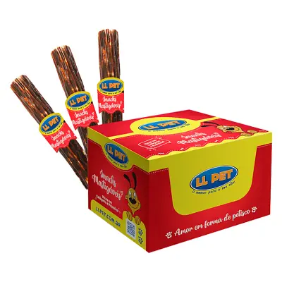 Petisco para cães Stick Bovino Recheado 5 LL Pet 1 Unidade