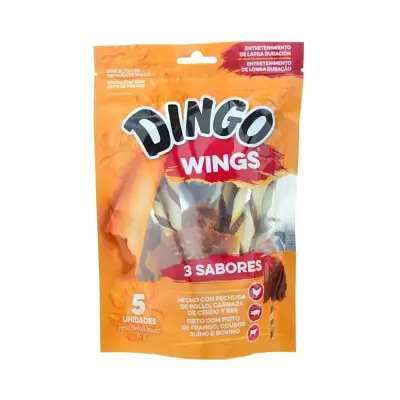 Osso Dingo Cães Triple Flavor Wings 80g