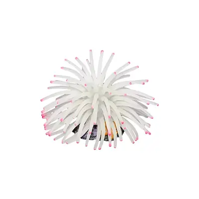 Enfeite de Silicone Anêmona Short Branco Soma 6 Unidades