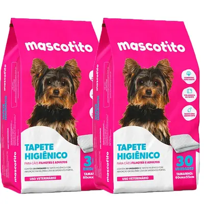 Tapete Higiênico Mascotito 60x55cm com 60 Unidades
