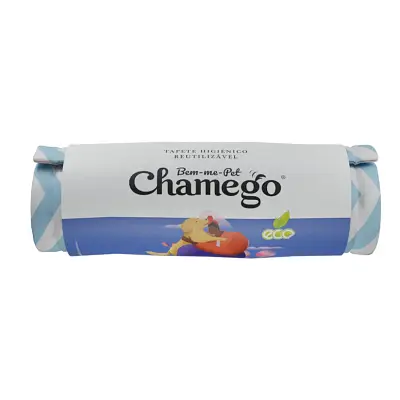 Tapete Higiênico Reutilizável Cães Chevron Azul