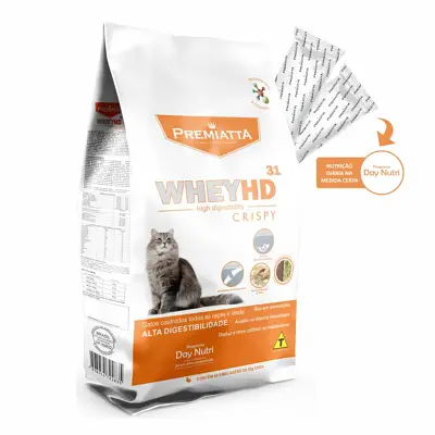 Ração Premiatta Gatos Wheyhd Crispy Castrado 3kg