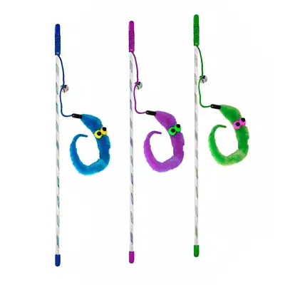 Brinquedo Vara com Guizo Colorido Para Gatos Napi