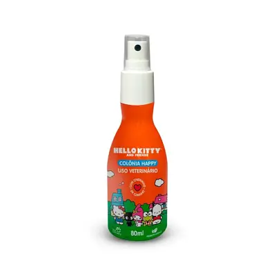 Colônia Happy Hello Kitty Para Cães e Gatos Pet Society 80ml
