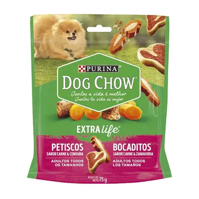 Biscoito Dog Chow Adultos Carne e Cenoura 75g