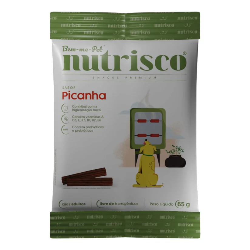 Petisco Cães Snacks Nutrisco Picanha 65g