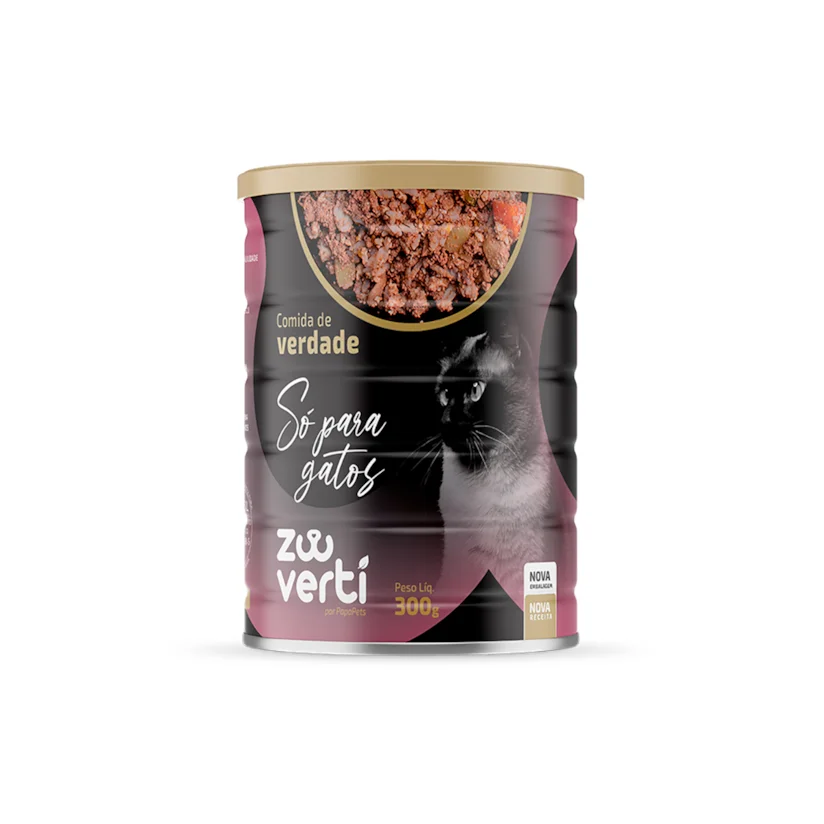 Ração úmida Papapets para Gatos Lata 300g