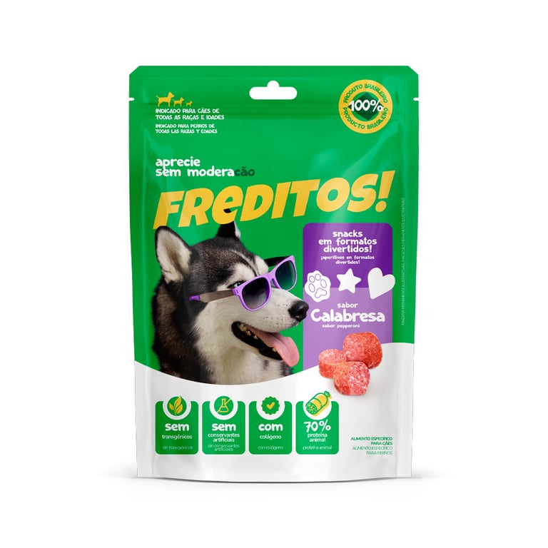 Petisco Para Cães Freditos Calabresa 50g