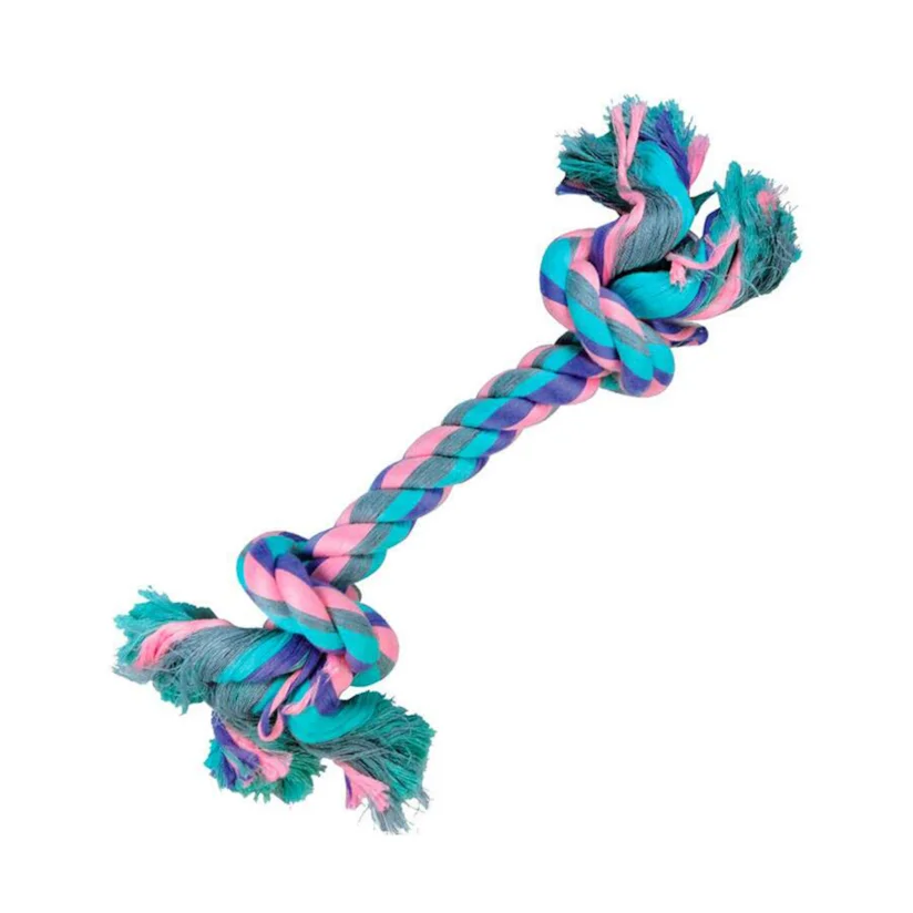 Brinquedo Cães Jambo Mordedor Corda Dental Bone Pastel Grande