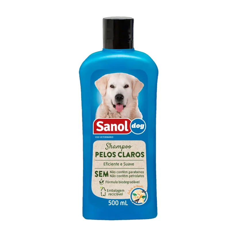 Shampoo Sanol Dog Pelos Claros 500ml