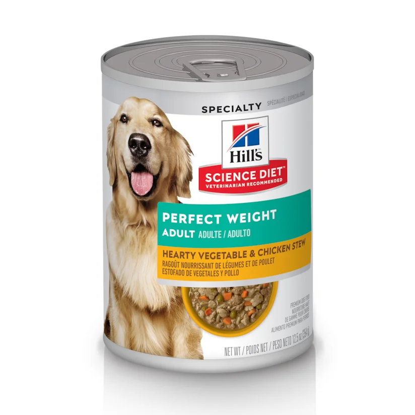 Ração Úmida Hill s Science Diet Peso Perfeito para Cães Adultos Sabor Frango e Vegetais 354g