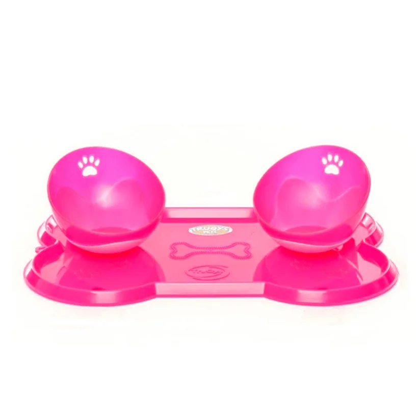 Kit Jogo Americano Osso Rosa Grande Truqys Pets