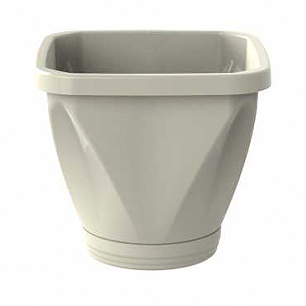 Vaso Uninjet Quadrado com Prato Palha