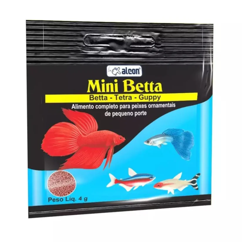 Ração Para Peixes Mini Betta Alcon 4g