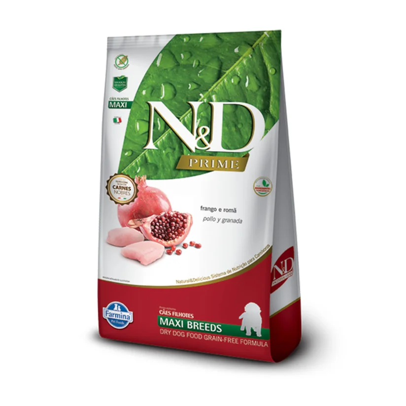 Ração N&D Prime Cães Filhotes Frango Raças Grandes10,1kg