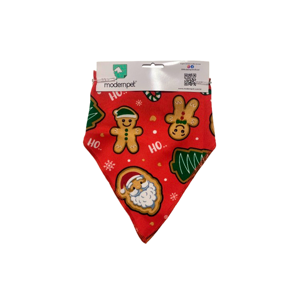 Bandana ModernPet Noel Natal Vermelha