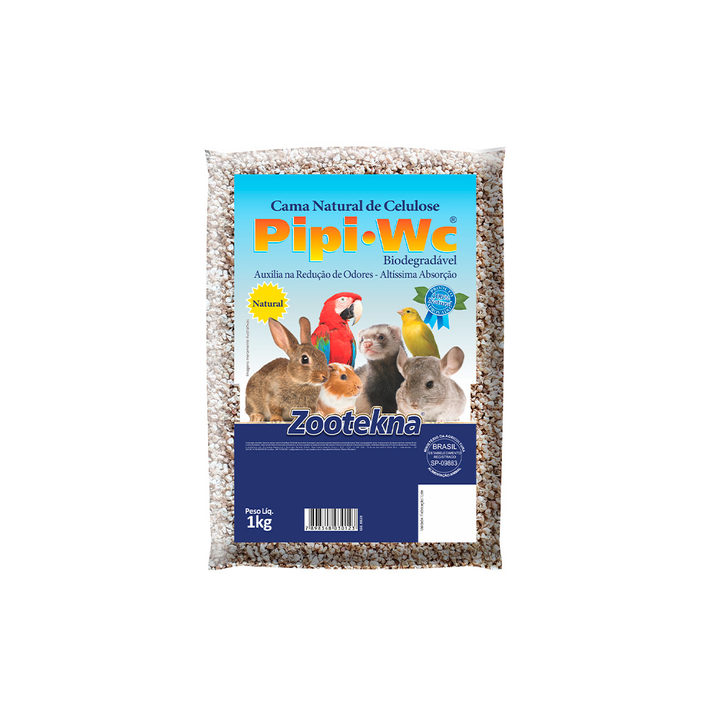 Cama Zootekna PipiPet Natural Roedores