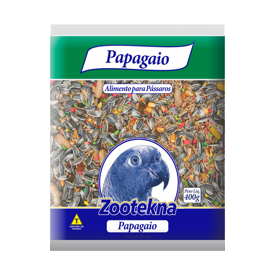 Ração Zootekna para Papagaios Mistura de Sementes
