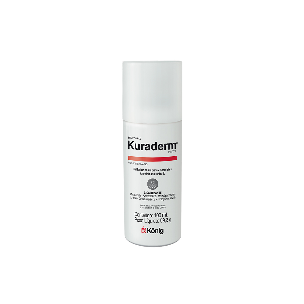 Kuraderm Spray Bactericida Konig para Cachorro 100ml