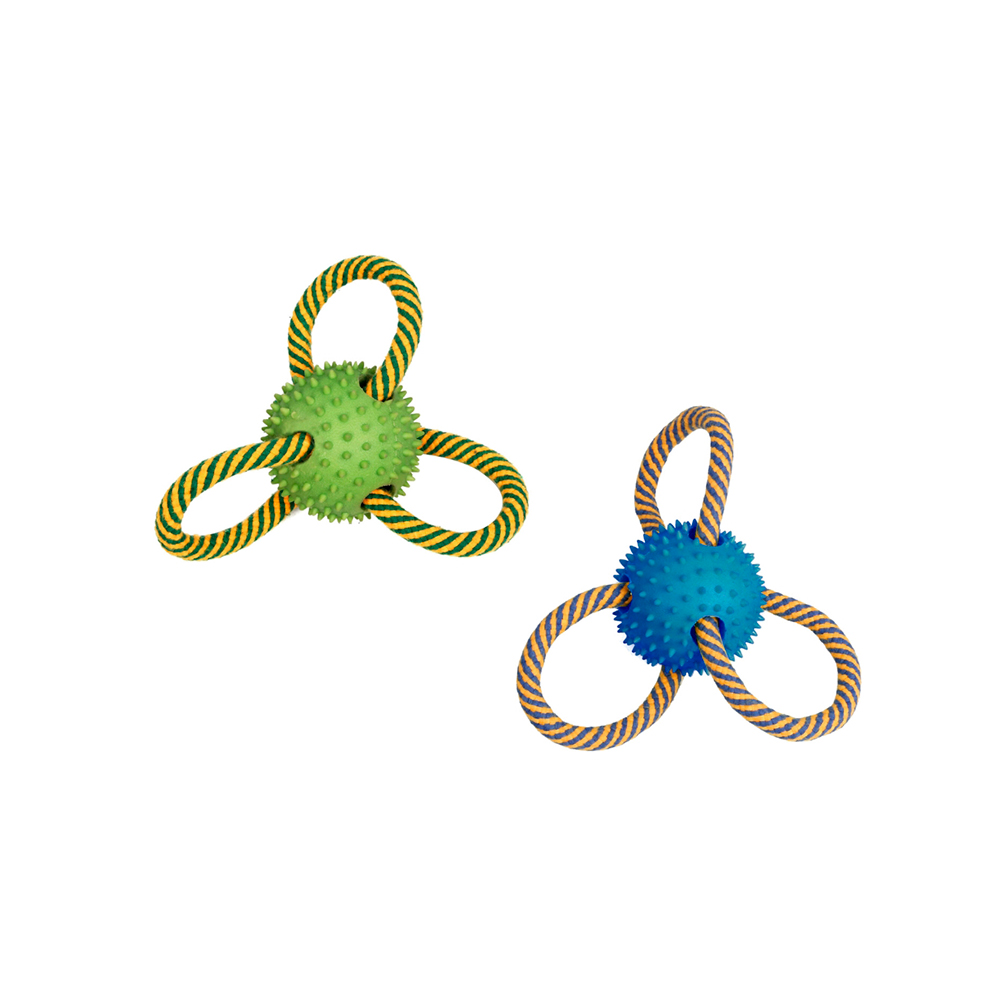 Brinquedo American Pets Bolinha Swift com Corda para Cães - Cores Sortidas
