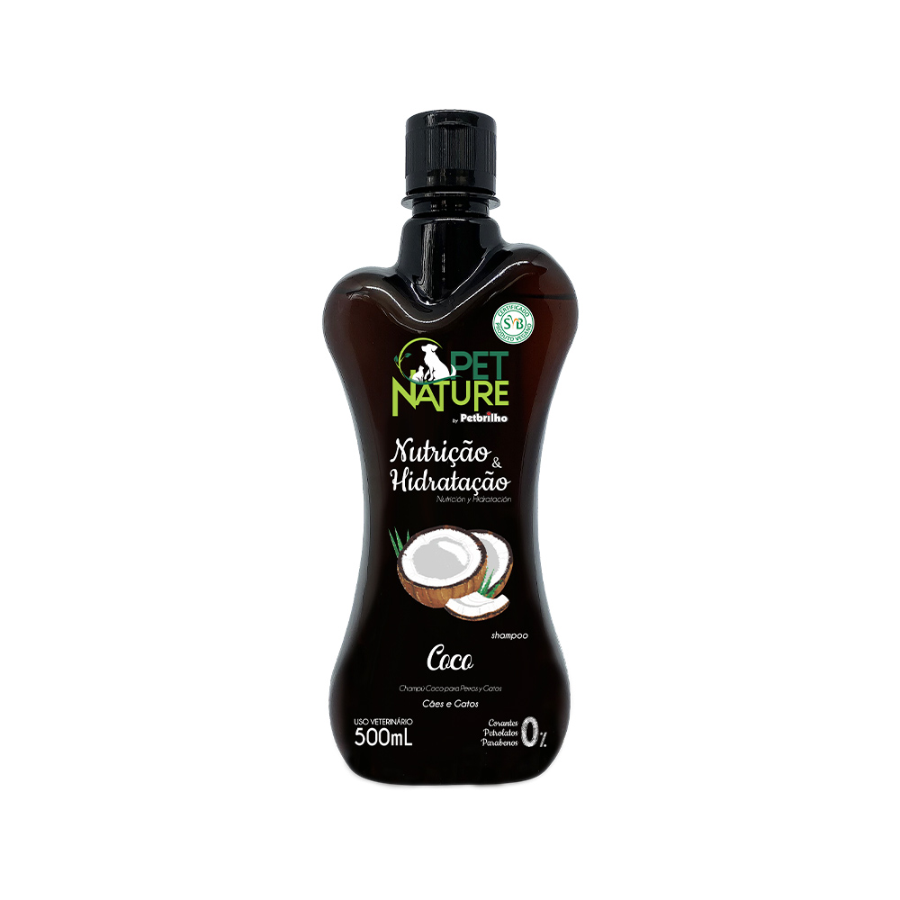 Shampoo Petbrilho Vegano Coco para Cães 500 ml