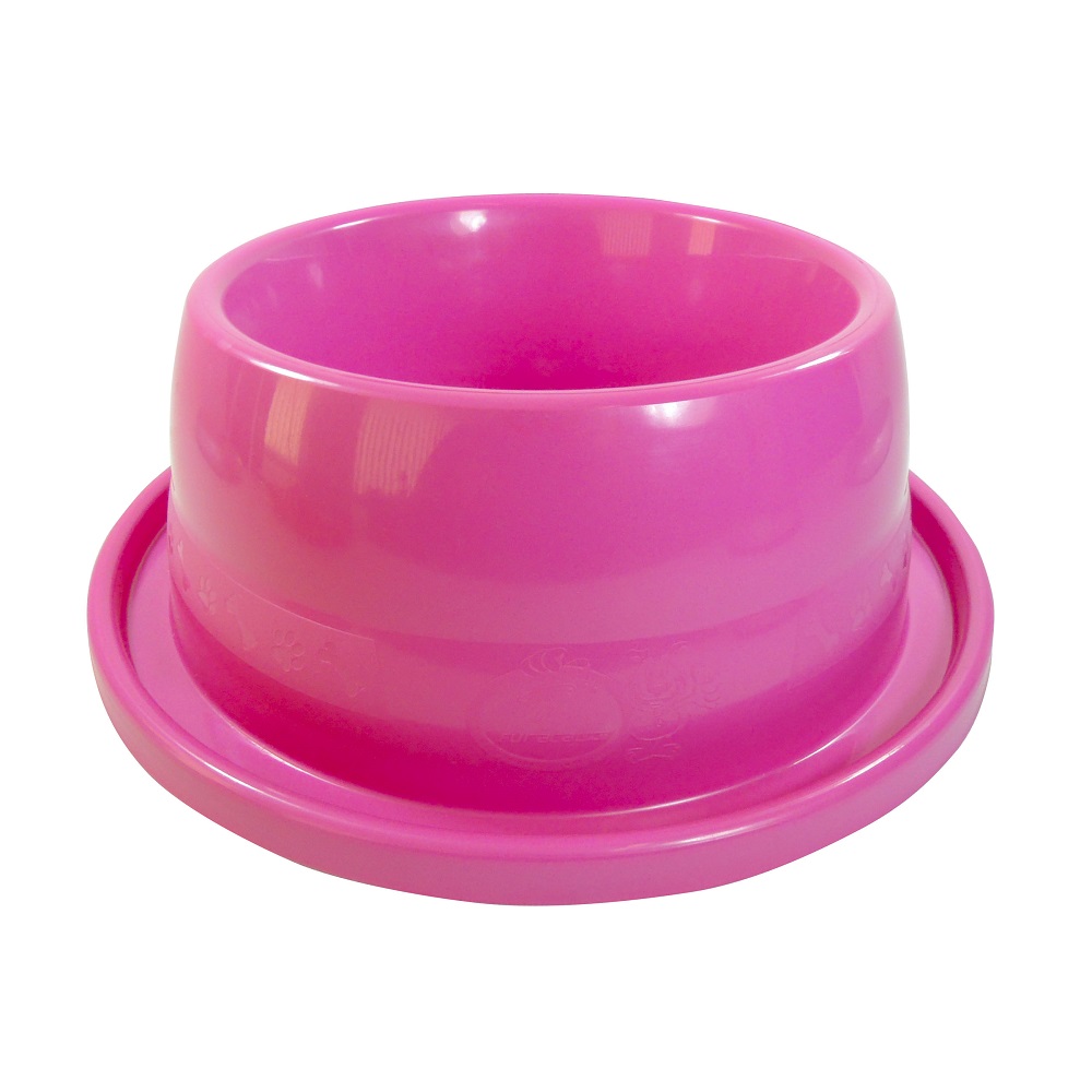 Comedouro Furacão Pet Anti Formiga Rosa