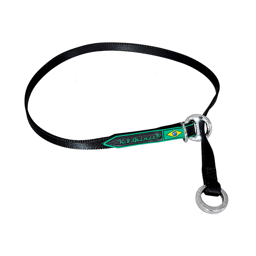 Colar K9 Spirit de Poliéster Prime para Cães Preto