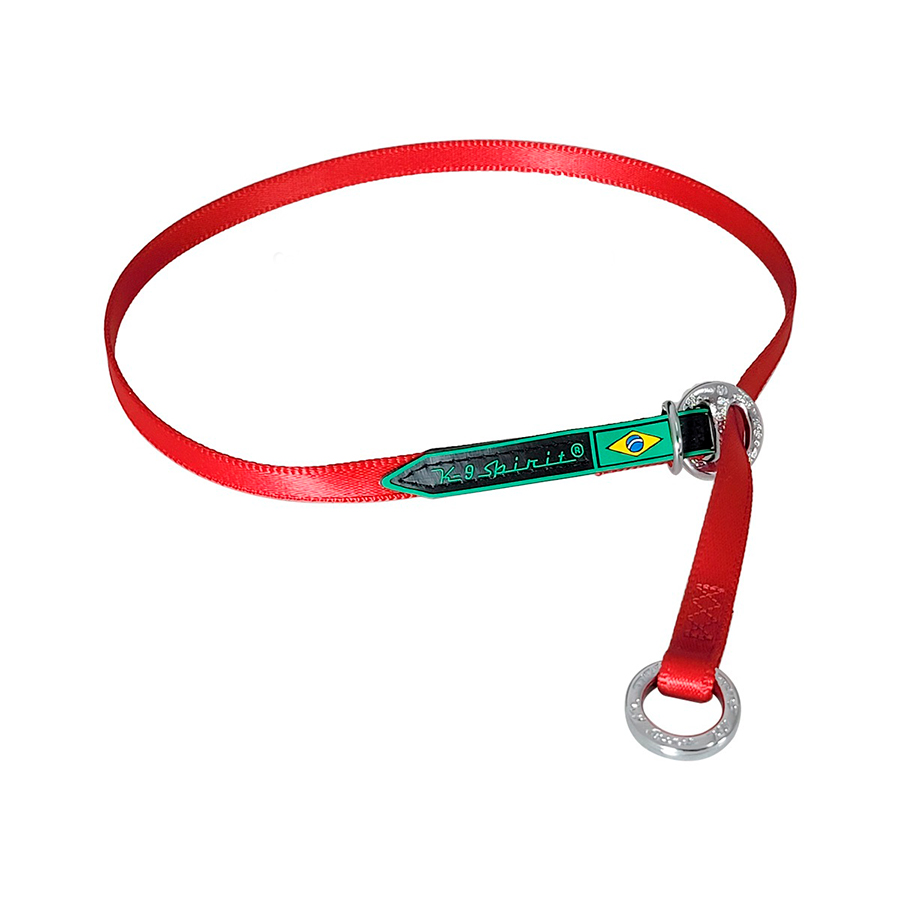 Colar K9 Spirit de Poliéster Prime para Cães Vermelho