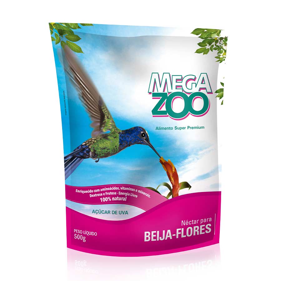 Ração Néctar Megazoo para Beija-Flor 500g