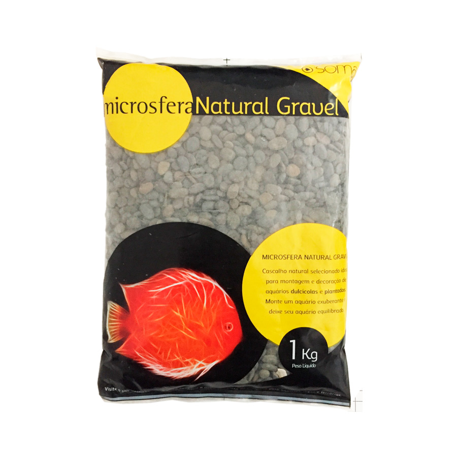 Substrato Soma Para Aquário Pebble Black - 1kg