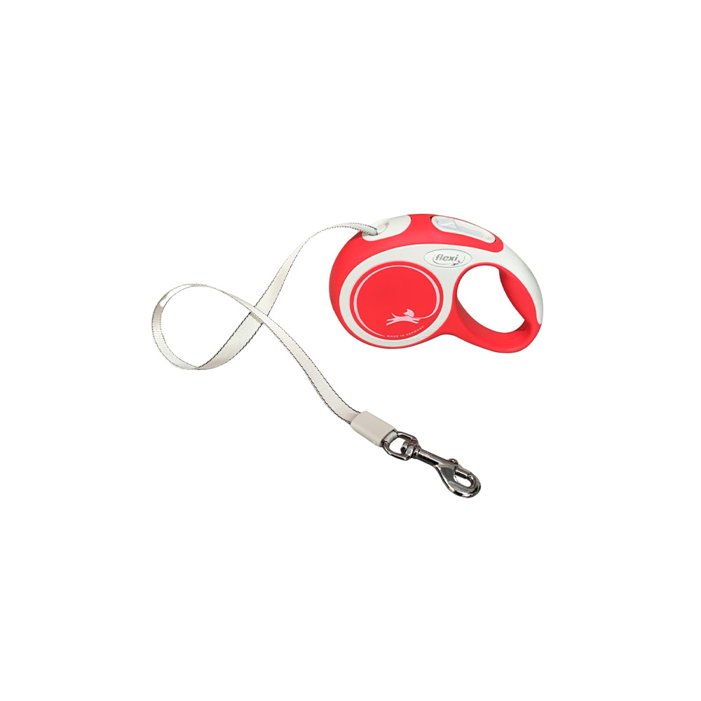 Guia Fita New Comfort Flexi para Cães Vermelha